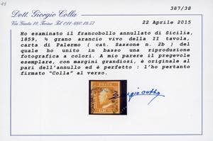 1859 - 1/2 grano arancio vivo, II ... 