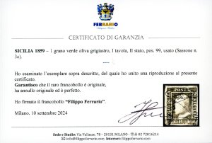 1859 - 1 grano verde oliva ... 