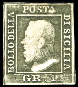 1859 - 1 grana verde oliva grigiastro, II ... 