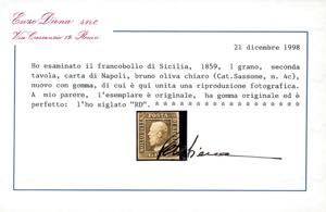 1859 - 1 grano bruno oliva chiaro, ... 