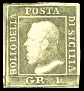 1859 -  1 grano verde oliva chiaro, III ... 