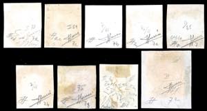 1859 - 2 grana, II tavola, nove ... 