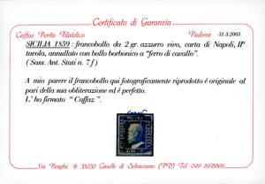 1859 - 2 grana, II tavola, nove ... 