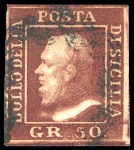 1859 - 50 grana lacca bruno (14), ... 