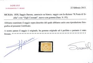 1858 - Saggio Barone, camoscio su ... 