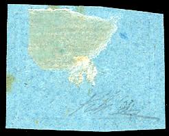 1858 - Saggio Barone, azzurro su ... 