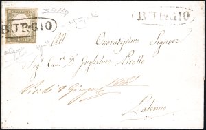 BURGIO, ovale senza fregi, punti R2 - 10 ... 