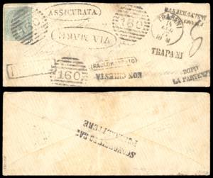 TRAPANI - 5 cent. De La Rue (Regno T16), ... 