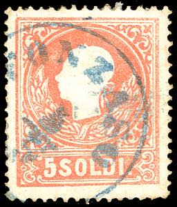 FONZASO, C1 azzurro - 5 soldi (30), ottimo ... 