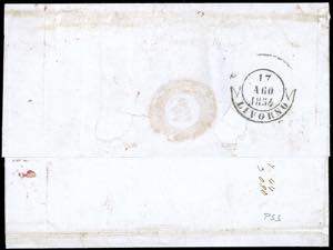 1854 - 4 crazie verde su grigio ... 