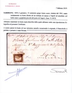 1861 - NAPOLI, muto a griglietta, ... 