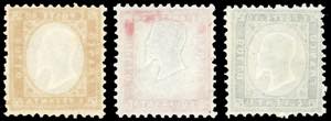 1862 - 20, 40 e 80 cent. (2,3,4), ... 