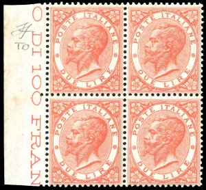 1866 - 2 lire De La Rue, tiratura di Torino ... 