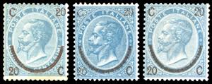 1865 - 20 cent. su 15 cent., Ferro di ... 