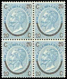 1865 - 20 cent. su 15 cent. Ferro di ... 