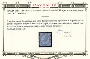 1865 - (20 cent.) su 15 cent. ... 