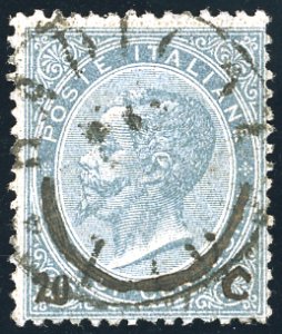 1865 - 20 cent. su 15 cent. Ferro ... 