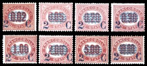 1878 - Servizio soprastampati, ... 