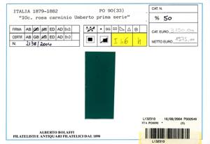 1879 - Umberto I, prima ... 