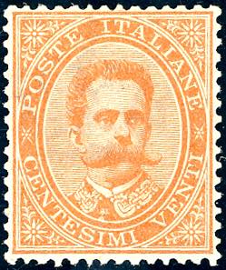 1879 - 20 cent. Umberto I (39), nuovo, gomma ... 