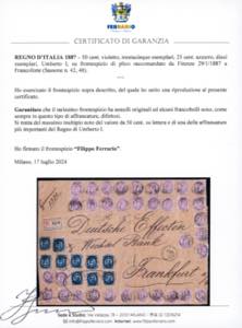 1887 - 50 cent., trentacinque ... 