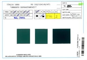 1890/91 - Soprastampati, serie ... 