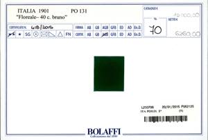 1901 - 40 cent. Floreale (74), ... 