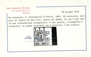 1901 - 40 cent. Floreale (74), ... 