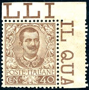 1901 - 40 cent. Floreale (74), ottima ... 