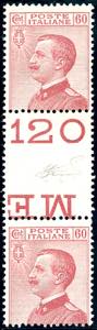 1918 - 60 cent. Michetti (111), coppia ... 