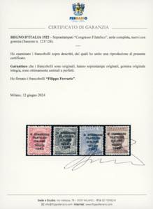 1922 - Congresso Filatelico, ... 