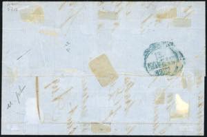 1857 - 5 cent. verde oliva, errore ... 