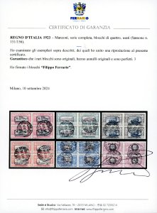 1923 - Manzoni, serie completa ... 