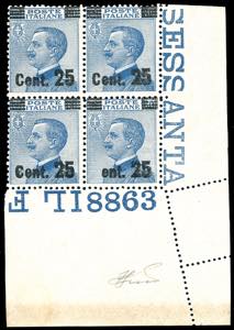 1924 - 25 cent. su 60 cent., soprastampa del ... 