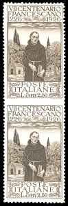 1926 - 5 + 2,50 lire San Francesco, coppia ... 