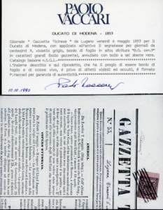 1853 - 9 cent. violetto grigio, ... 