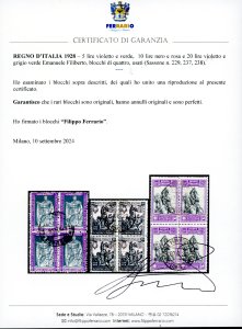 1928 - Emanuele Filiberto, serie ... 