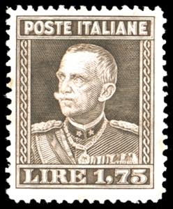 1929 - 1,75 lire bruno Vittorio Emanuele ... 