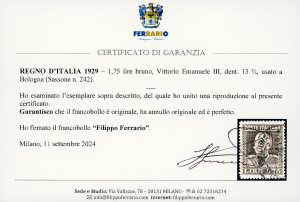 1929 - 1,75 lire bruno Vittorio ... 