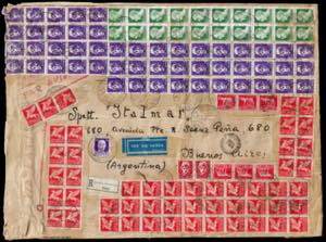 1941 - 20 lire blocco di venti esemplari, 10 ... 