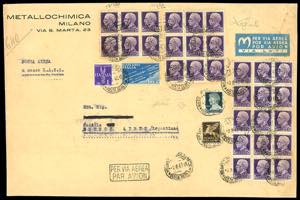 1940 - 50 lire Imperiale, due blocchi di sei ... 