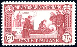 1931 - 75 cent. San Antonio, dent. 12 (299), ... 