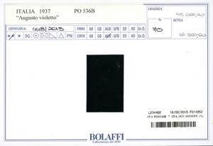 1937 - 15 cent. Augusto violetto, ... 