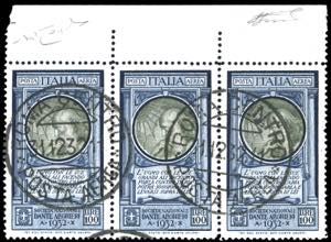1932 - 100 lire Dante (41), striscia ... 