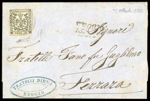 1859 - 25 cent. carminio chiaro (4), ... 