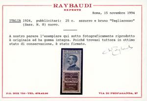 1924 - 25 cent. Tagliacozzo (8), ... 