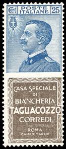 1924 - 25 cent. Tagliacozzo (8), ottima ... 