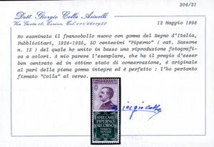 1924 - 50 cent. Piperno (13), ... 