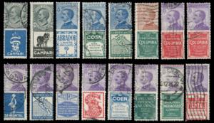 1924 - Quindici valori della serie ... 