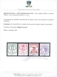 BIBLIOT.CIRCOLANTI MILANO 1924 - ... 